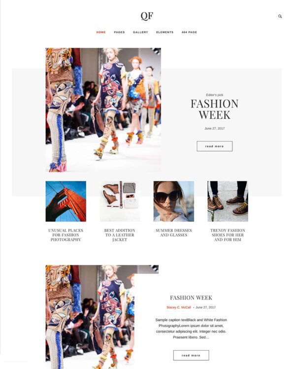 Fashion Theme: Chic Design for Trend-Focused Fashion Blogs