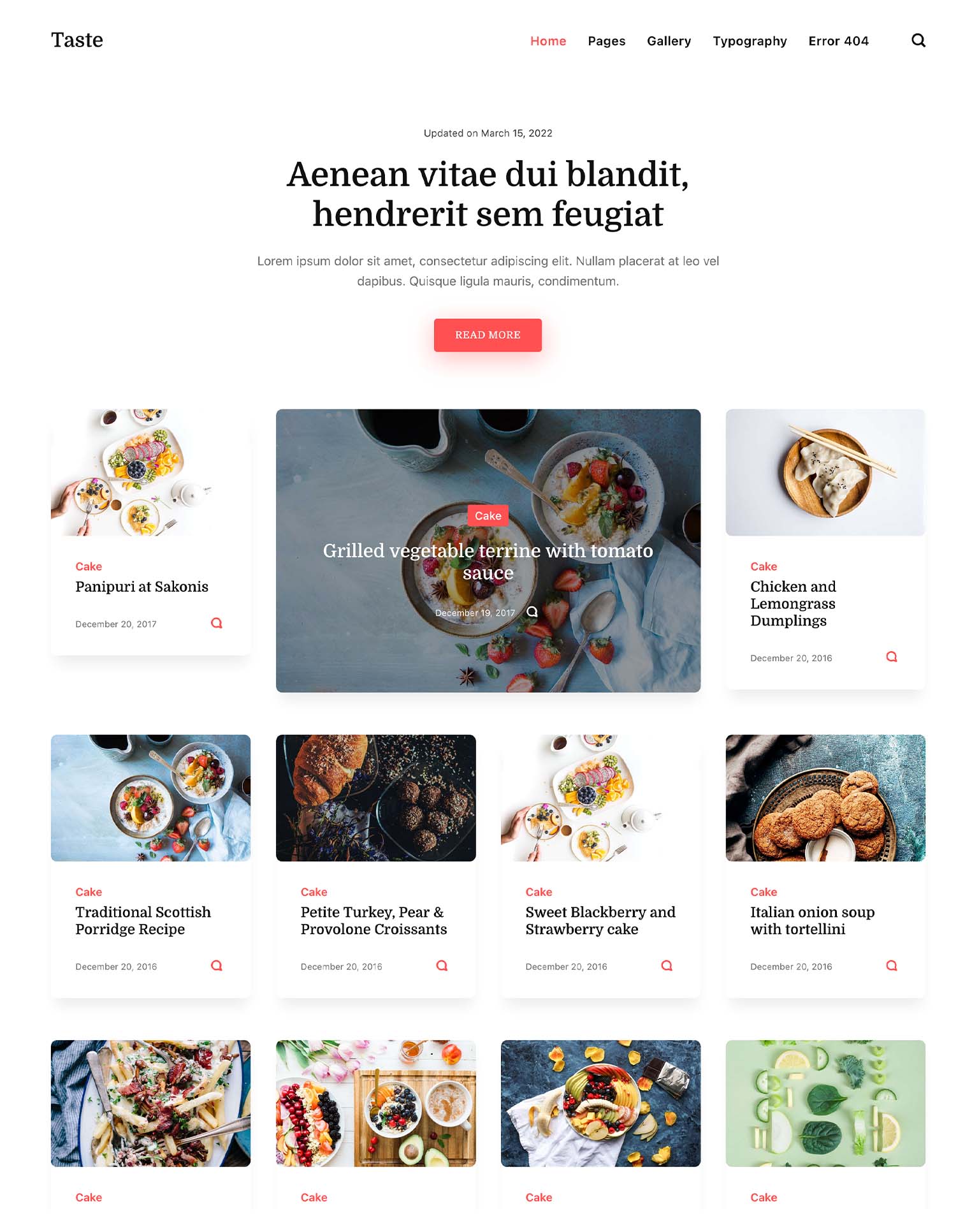 Taste Publii Theme