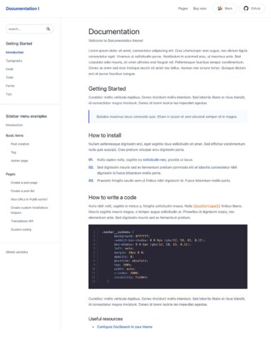 Documentation: A Powerful Theme for Creating User Guides and Manuals