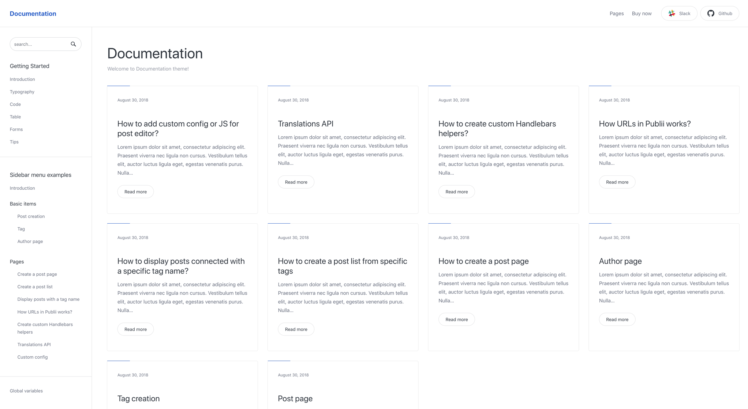 Documentation Theme for User Guides, Help Centers, and Product Manuals