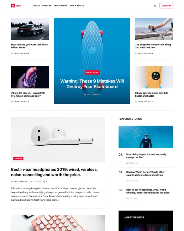 n-Tech Magazine Publii Theme