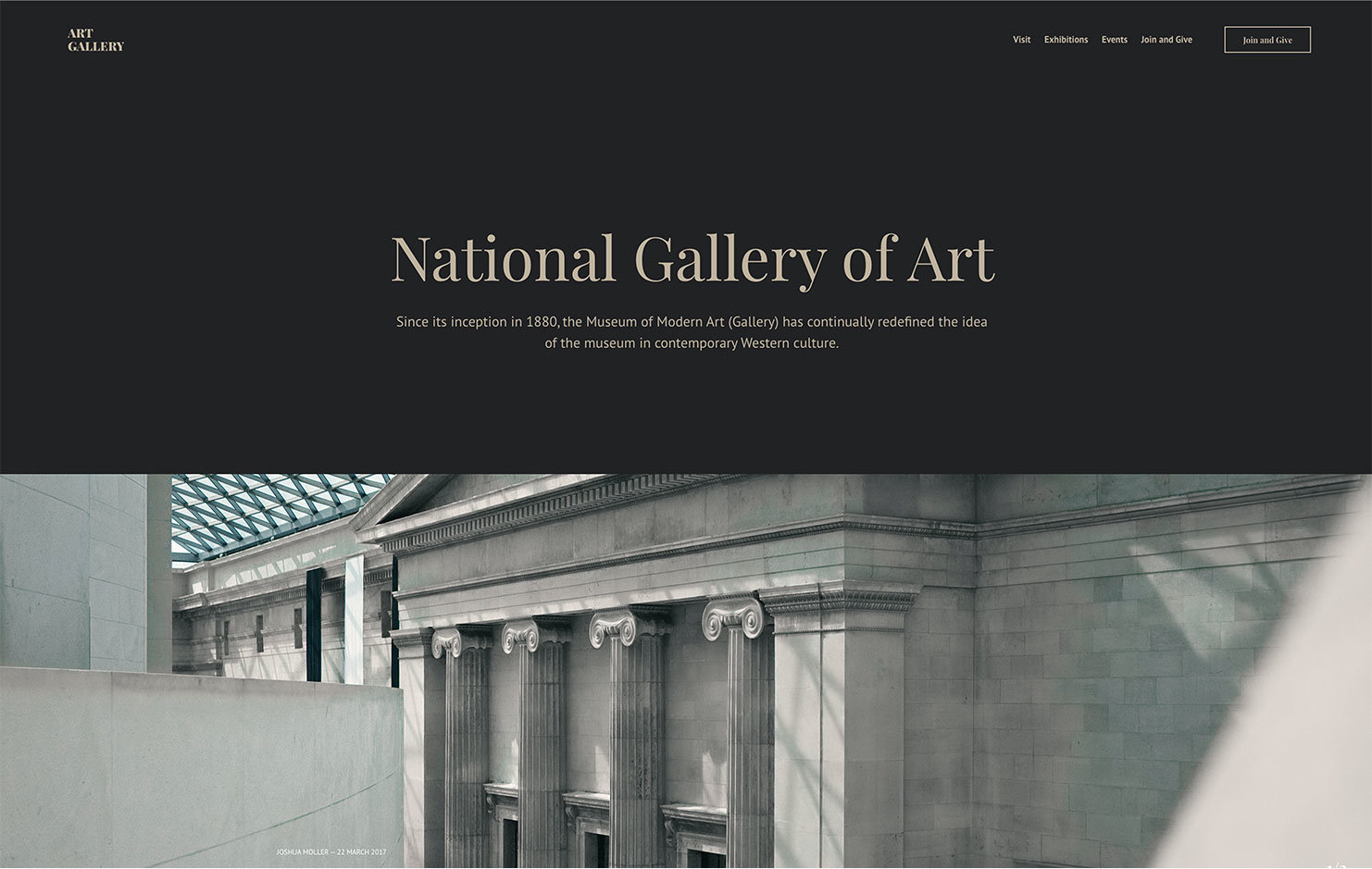 Art Gallery Museum HTML Static Theme