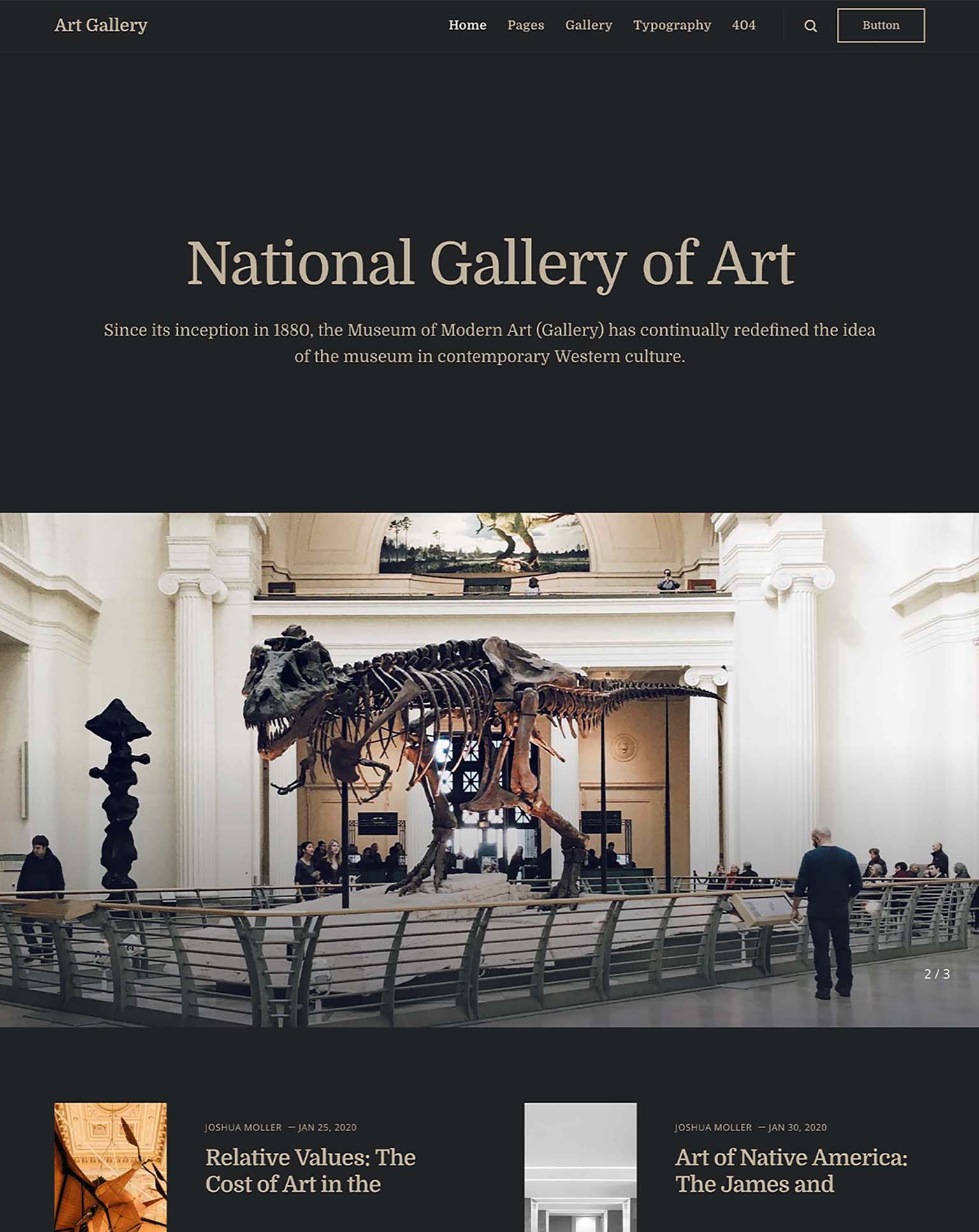 Art Gallery Museum Publii Theme