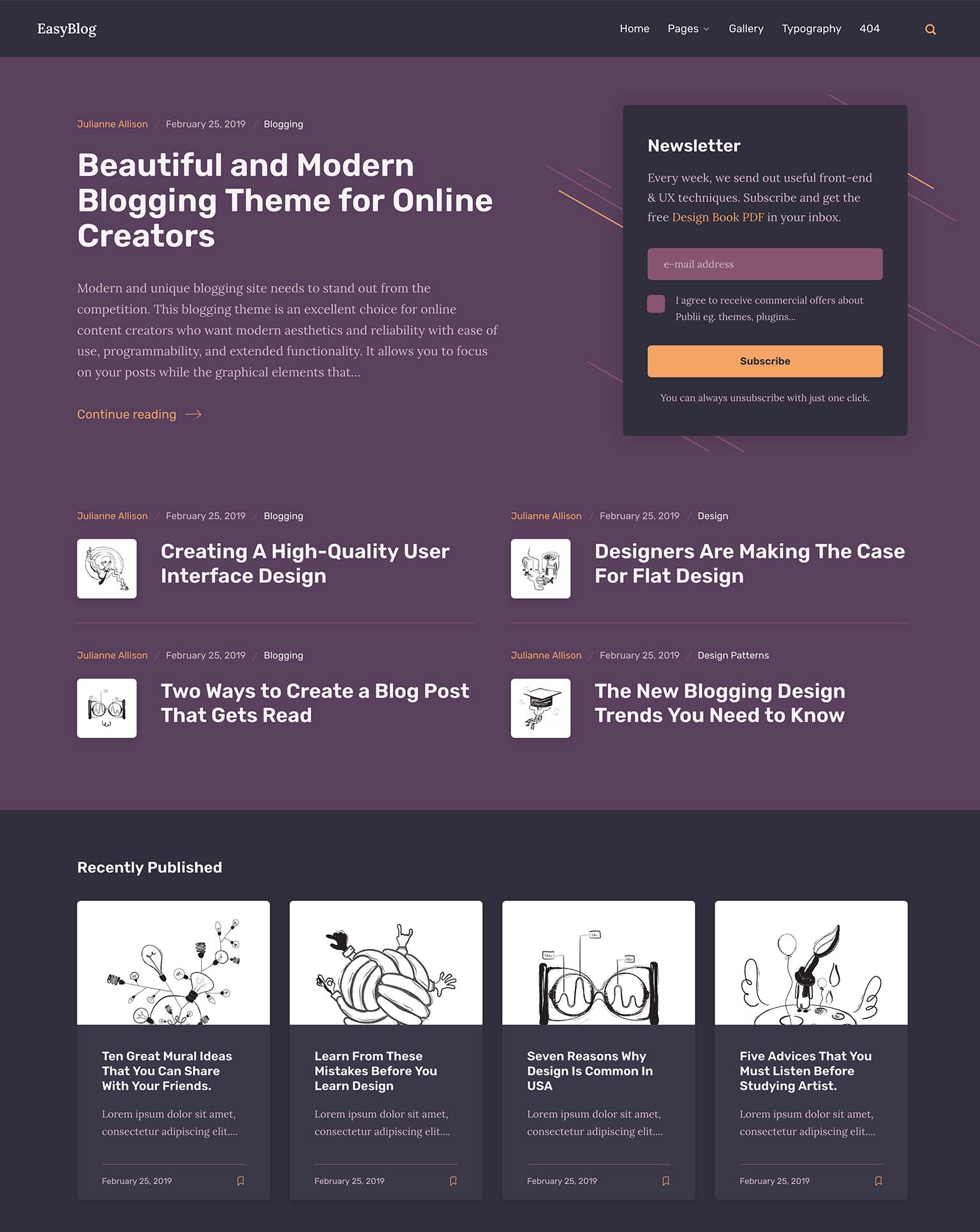 EasyBlog Card-based Blogging Theme