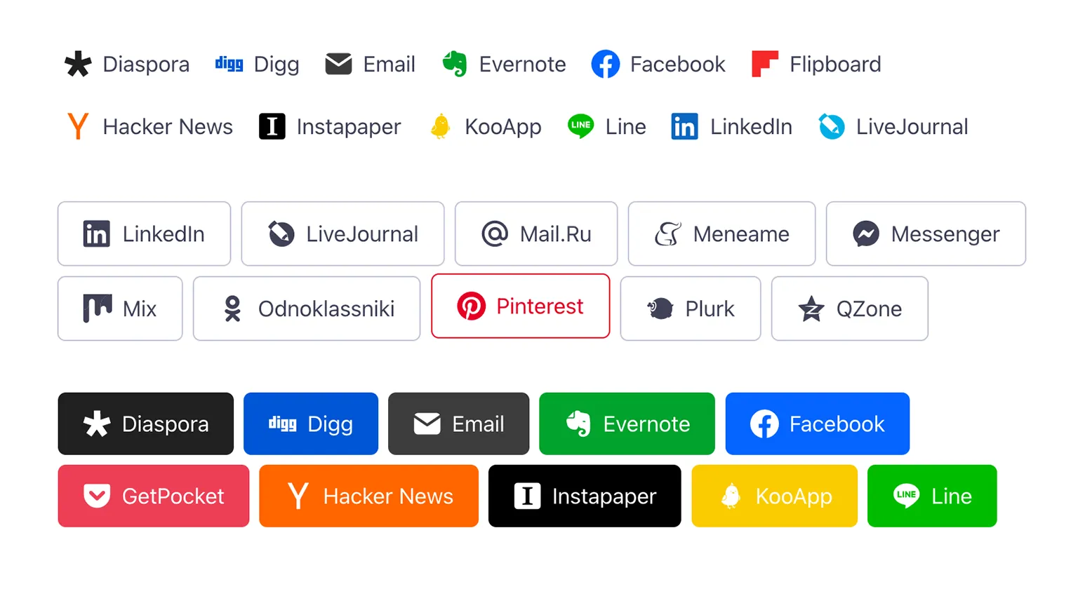 Social Sharing Button Design