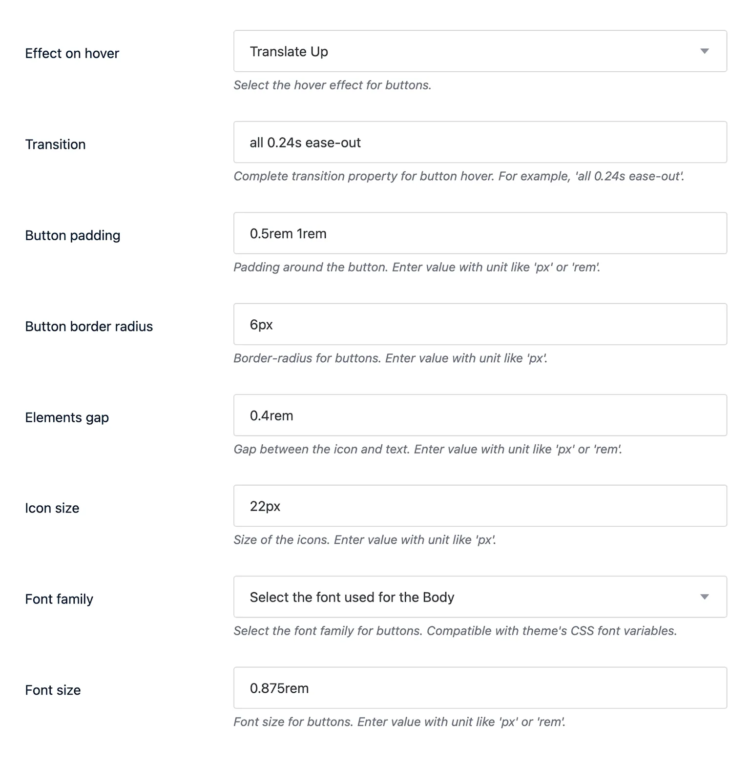 Social Sharing Layout Options