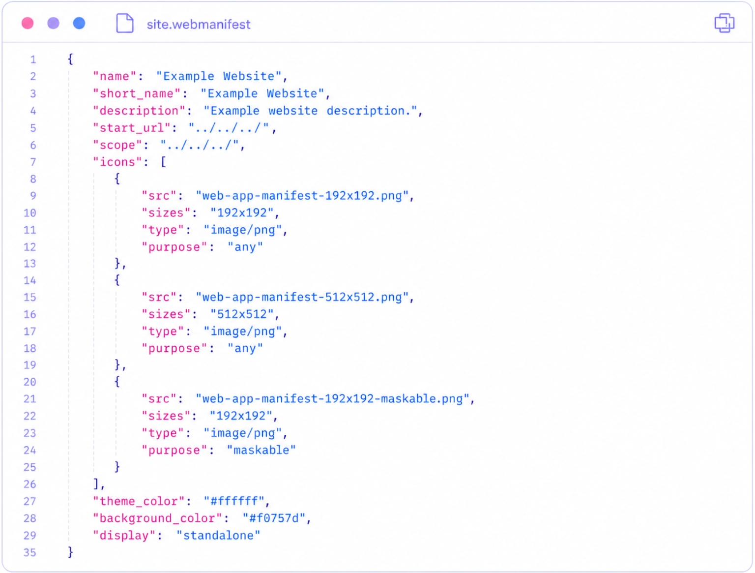 Site Webmanifest