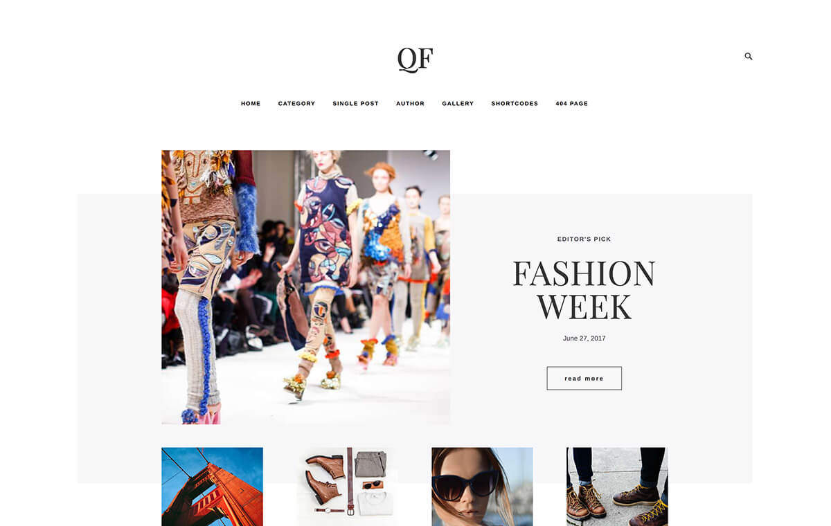 QF Fashion Publii Theme