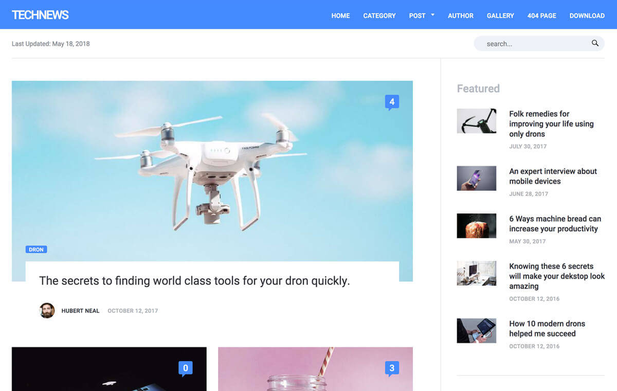 Publii Technews Portal Theme