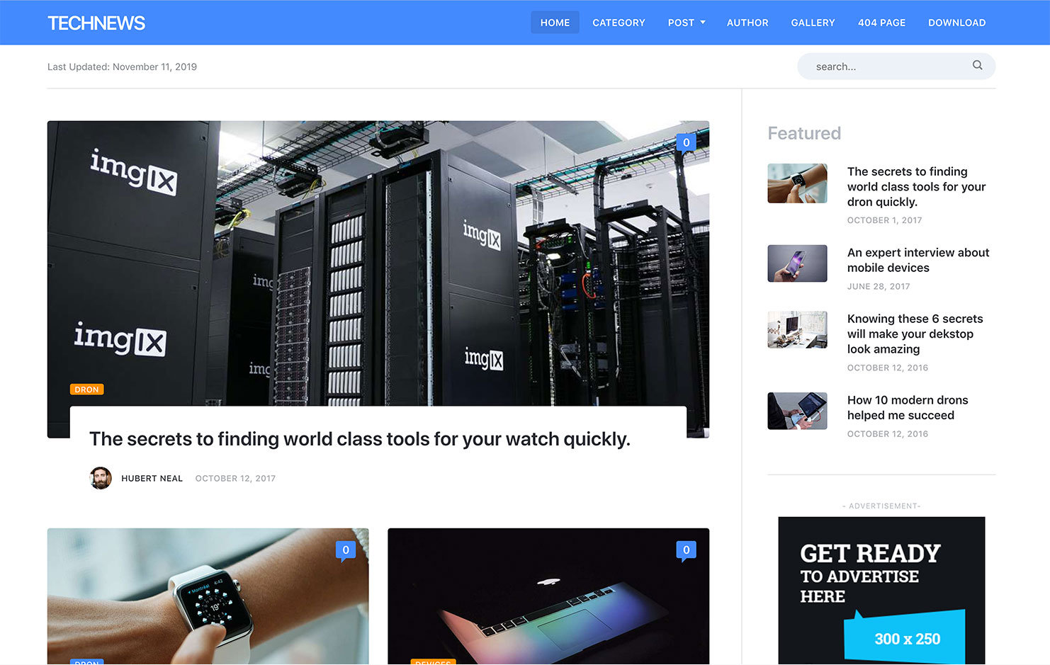 TechNews - Static HTML Theme for Tech Portal